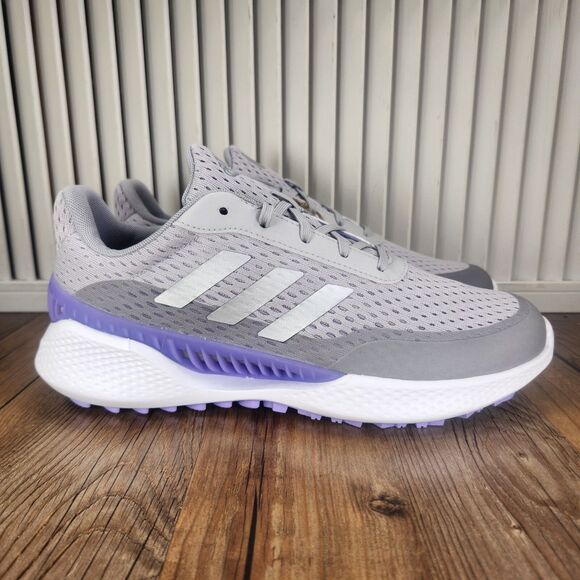 Adidas Summervent Spikeless Golf Shoes Womens Sz 10 Gray Purple Athletic GV9749 - Picture 1 of 10